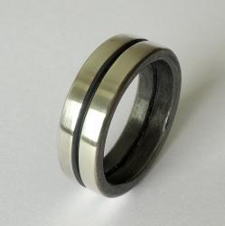 Zilveren ring. 