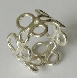 Zilveren ring. 