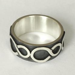 Zilveren ring. 